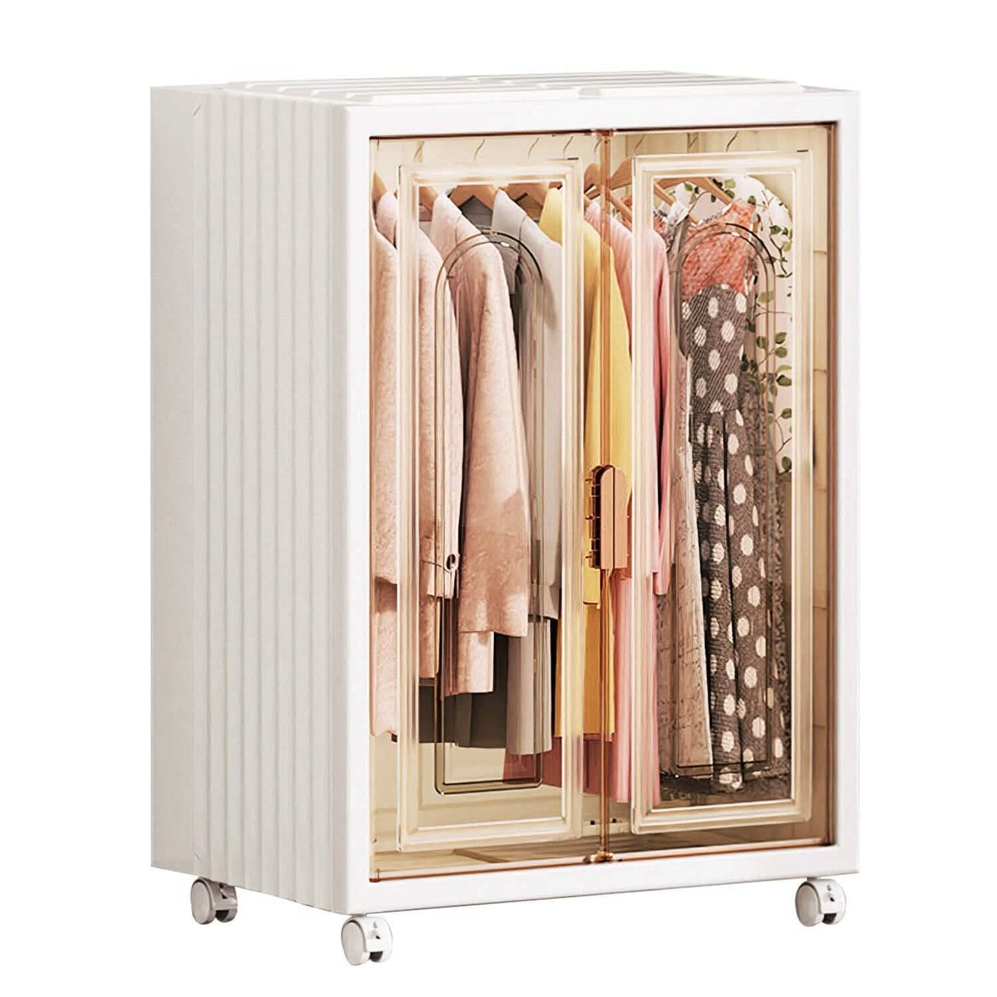 Small Wardrobe Closet with Magnetic Design