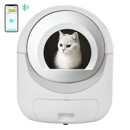 Smart Automatic Litter Box, Self -Cleaning Cat Litter Box for Multiple Cats