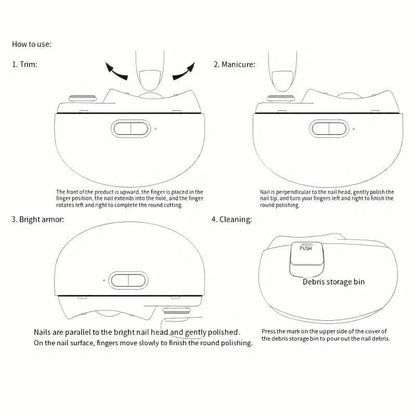 Smart Electric Nail Clipper with Anti-Pinch