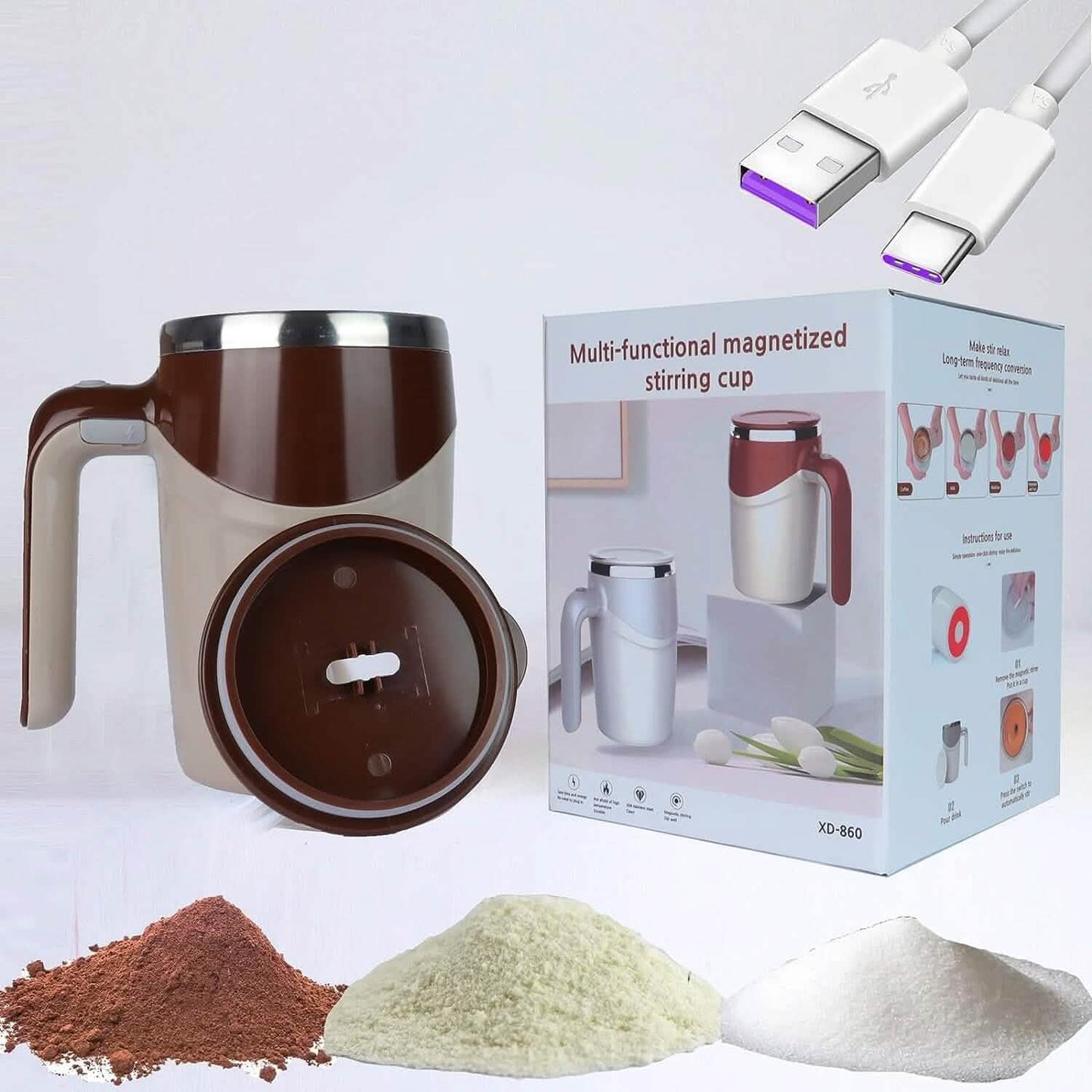Smart Electric Self-Mixing Mug
