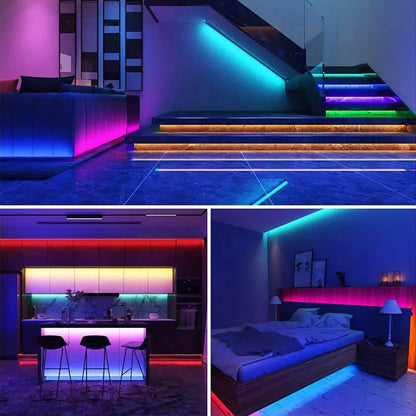 Smart Home Sound Activated Multi-Color LED Light Strip with Remote
