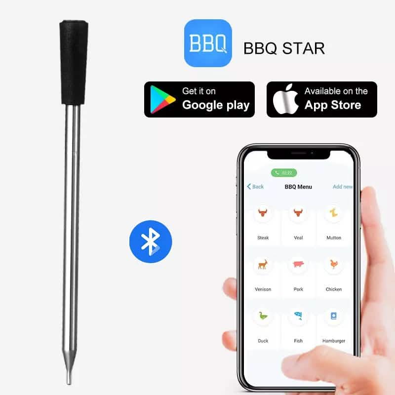 Smart Meat Thermometer with Bluetooth
