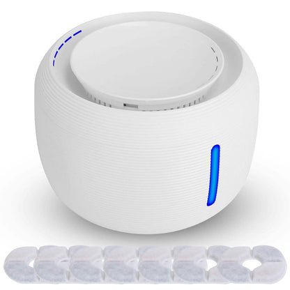 Smart Pet Drinking Fountain with LED Light 7-Pack Replaceable Water Filters