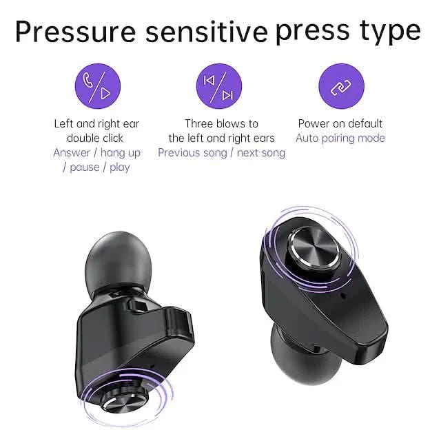 Smart Watch with Earbuds 1.28 inch Waterproof Bluetooth Fitness Watch