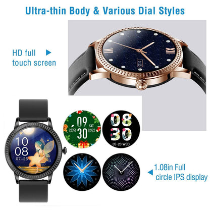Smartwatch Fitness Tracker 1.08" Touch Screen