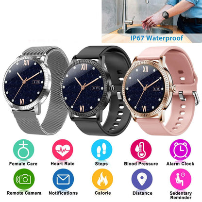 Smartwatch Fitness Tracker 1.08" Touch Screen