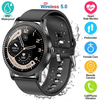 Smartwatch Fitness Tracker 1.08" Touch Screen