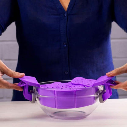 Snapbit Hands-Free Strainer for Pots, Pans & Bowls