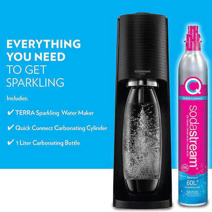 SodaStream Terra Sparkling Water Maker with CO2 and DWS Bottle