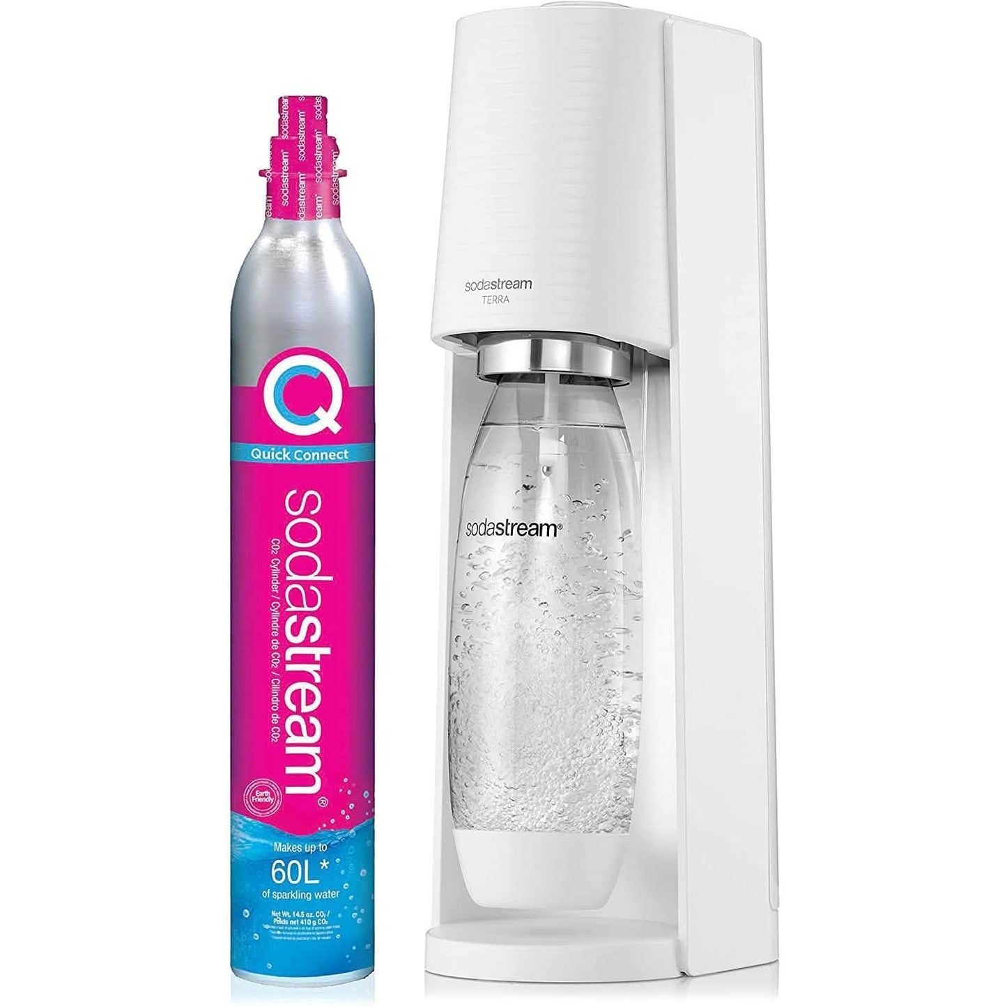 SodaStream Terra Sparkling Water Maker with CO2 and DWS Bottle