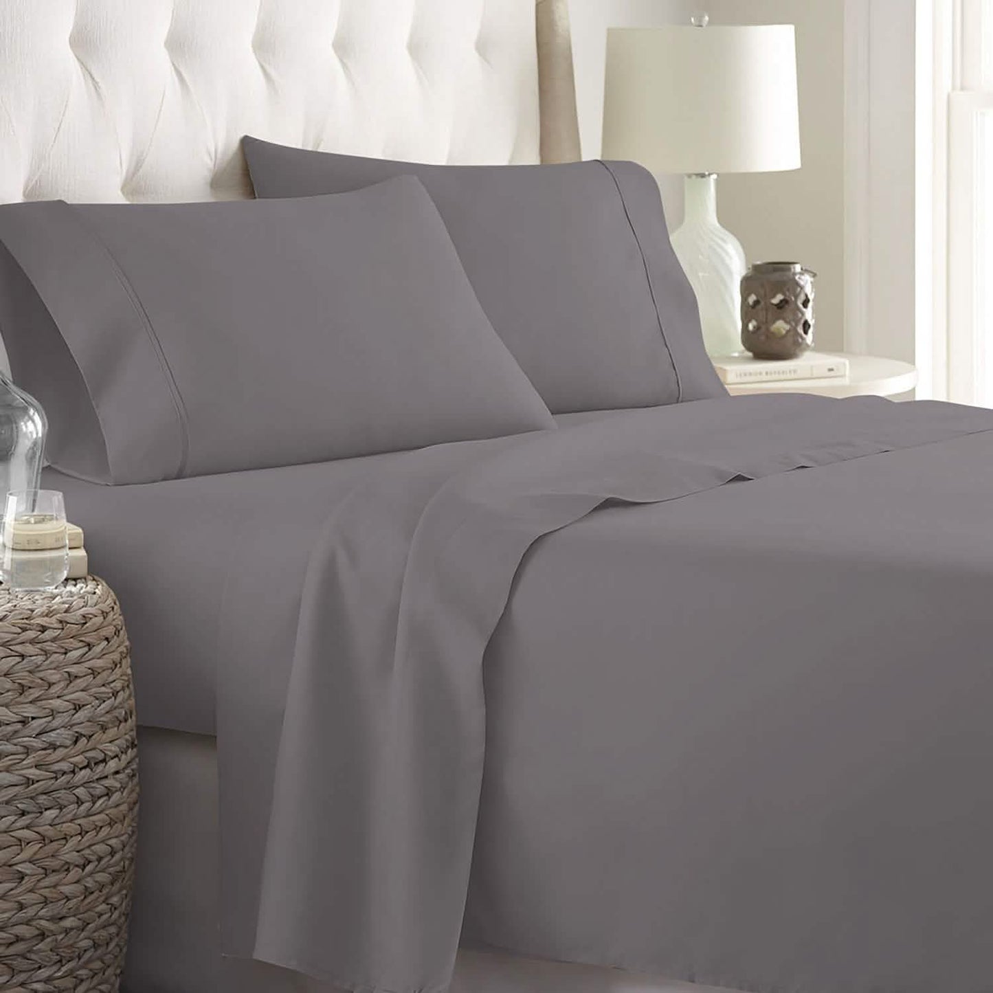 Soft Home 1800 Series Solid Microfiber Ultra Soft Sheet Set