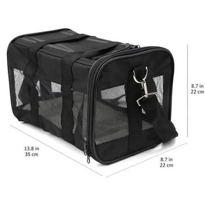 Soft-Sided Mesh Pet Travel Carrier