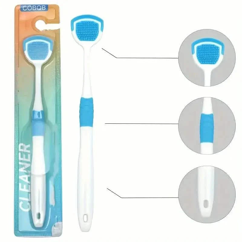 Soft Silicone Tongue Scraper Cleaning Toothbrush
