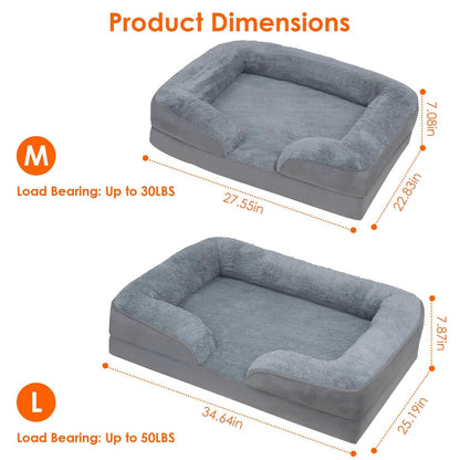 Soft Warm Plush Puppy Cozy Nest Sofa Non-Slip Bed Cushion Mat