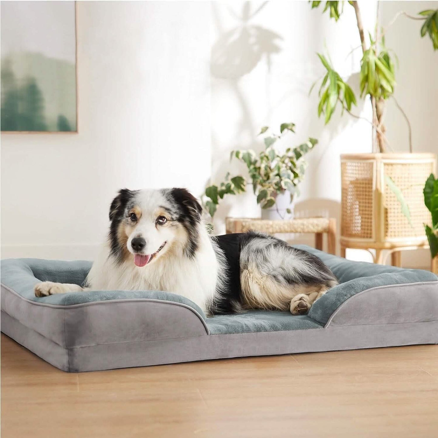 Soft Warm Plush Puppy Cozy Nest Sofa Non-Slip Bed Cushion Mat
