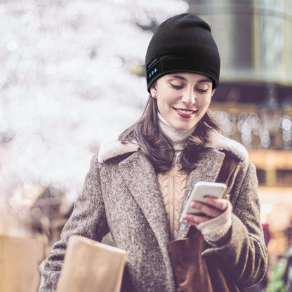 Soft Wireless Beanie Headphone Hat with V4.2 Noise Cancellation
