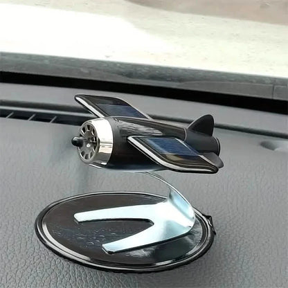 Solar Airplane Creative Car Decoration