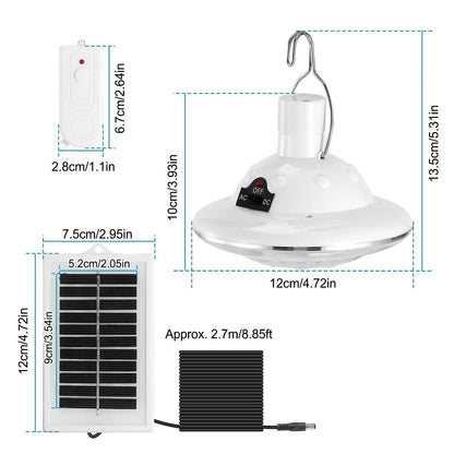 Solar Camping Light Hanging LED Bulb Lamp