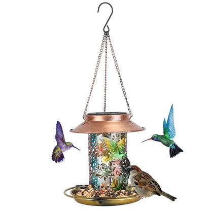 Solar Decorative Hanging Bird Feeder Lantern