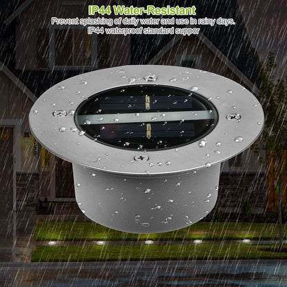 Solar LED Disk Lights IP44 Water Resistant Light Sensor