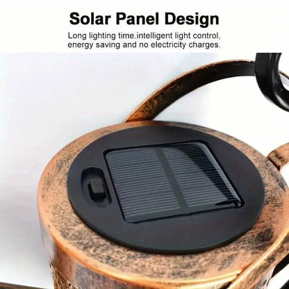 Solar LED Watering Can String Lights