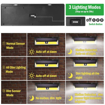 Solar Lights 180 LEDS Solar Wall Light