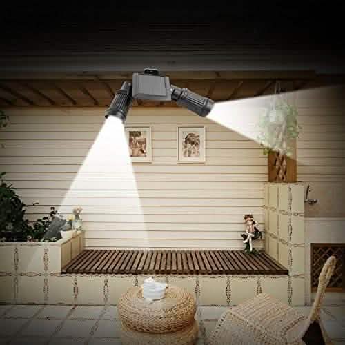 Solar Motion Sensor Twin Floodlight