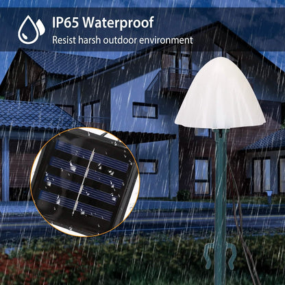 Solar Mushroom Lights Outdoor Decoration 10 LED Light Stake