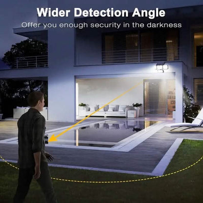 Solar Outdoor Lights 333 LEDs Motion Sensor Lights 4 Heads