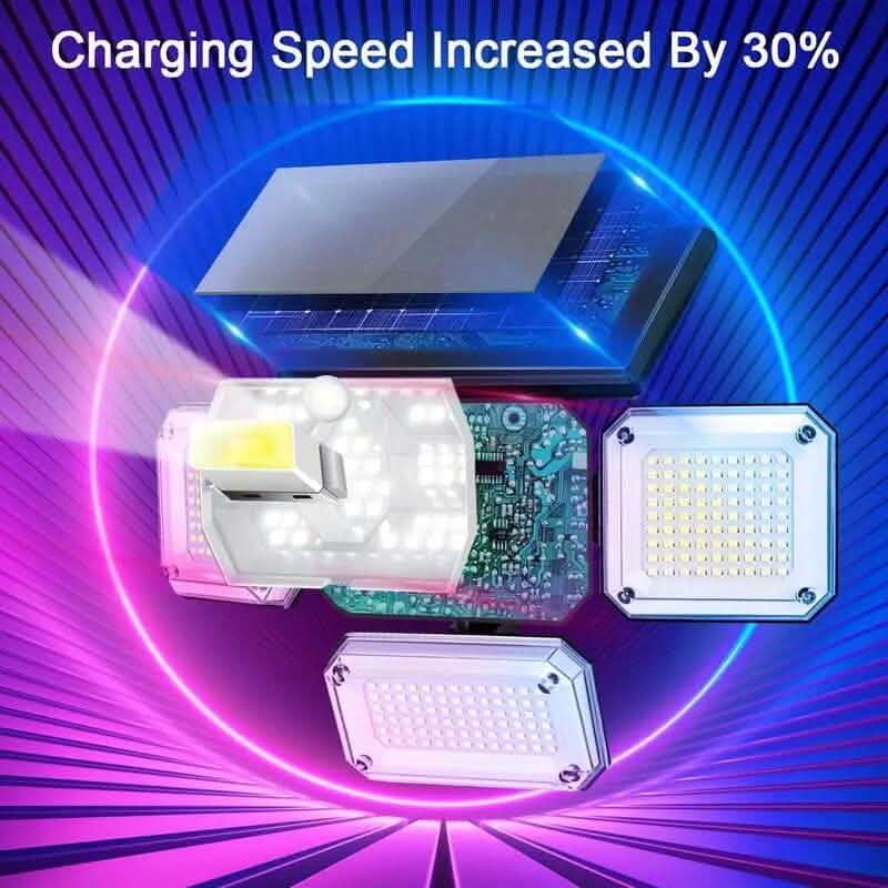 Solar Outdoor Lights 333 LEDs Motion Sensor Lights 4 Heads