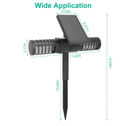 Solar Powered Bug Zapper LED Mosquito Killer Lamp