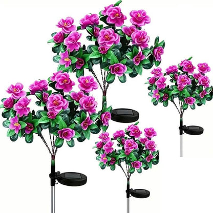Solar-Powered Camellia Tree Lights
