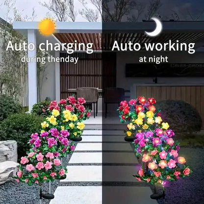 Solar-Powered Camellia Tree Lights