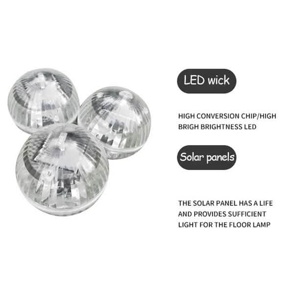 Solar Powered Floating Pond Light Garden Swimming Pool Color Changing LED Lamp
