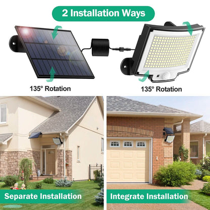 Solar Powered Flood Light Solar IP65 Waterproof Motion Sensor with Remote