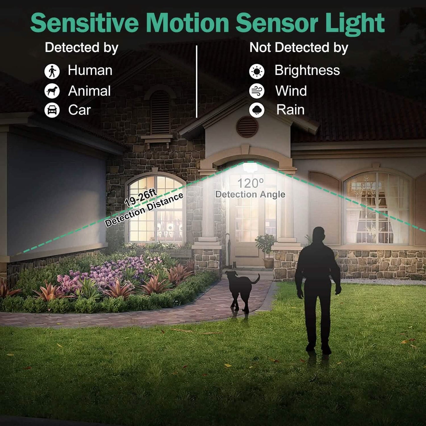 Solar Powered Flood Light Solar IP65 Waterproof Motion Sensor with Remote