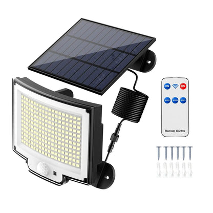 Solar Powered Flood Light Solar IP65 Waterproof Motion Sensor with Remote