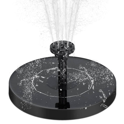 Solar Powered Fountain Pump Floating Bird Bath Pond