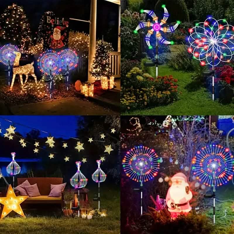 Solar-Powered Garden Lights with 60 LED and 8 Lighting Modes
