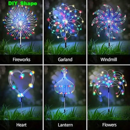 Solar-Powered Garden Lights with 60 LED and 8 Lighting Modes