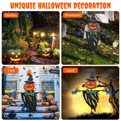 Solar Powered Scarecrow Shape Stake Light Halloween Decoration