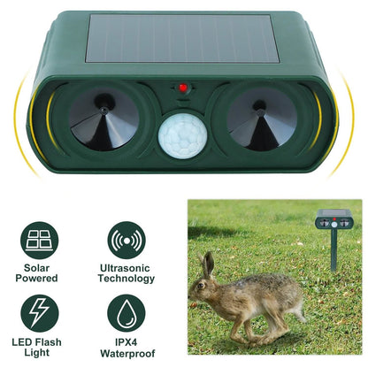 Solar Powered Ultrasonic Animal Repeller