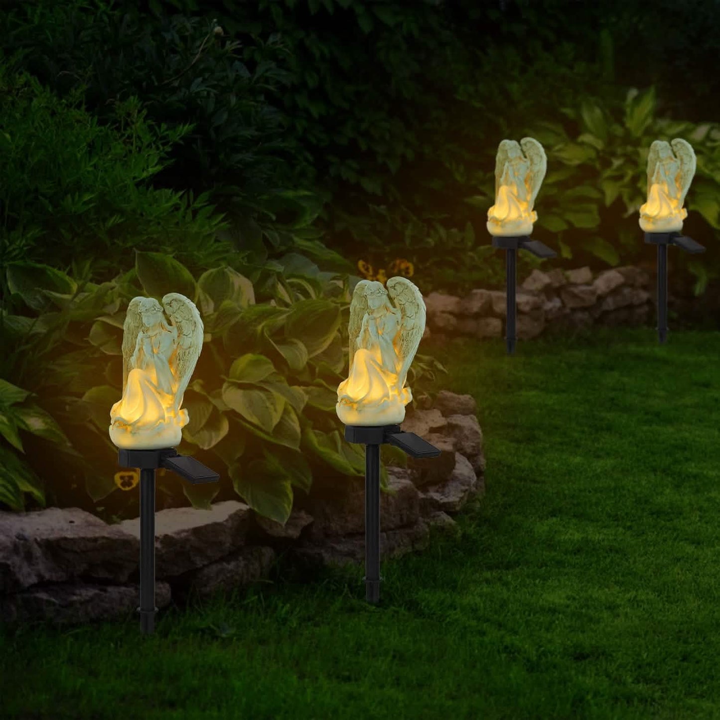 Solar Praying Angle Statue Garden Light
