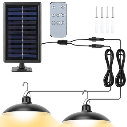 Solar Shed Light Sensor Hanging Lamp