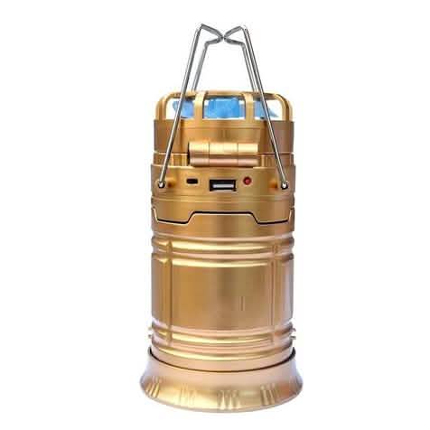 Solar USB Charging Tent Light + Fan