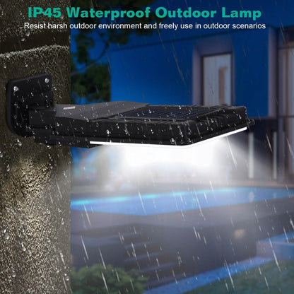 Solar Wall Light Outdoor Beads PIR Motion Sensor Remote Control Wireless Lamps
