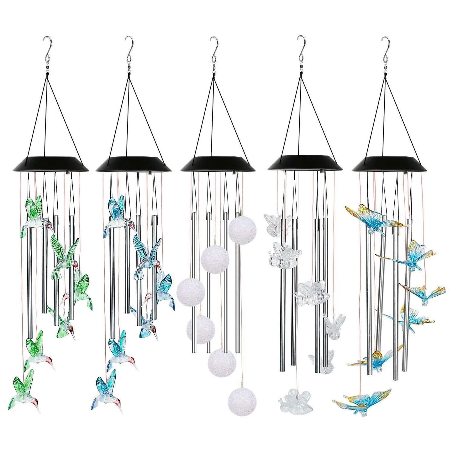 Solar Wind Chime Lights