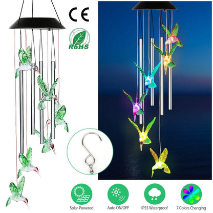 Solar Wind Chime Lights
