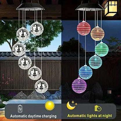 Solar Wind Chimes Light - Mobile Hanging LED Light, Color Changing Wind Chime