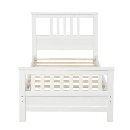 Solid Wood Platform Bed and Kids Room Headboard